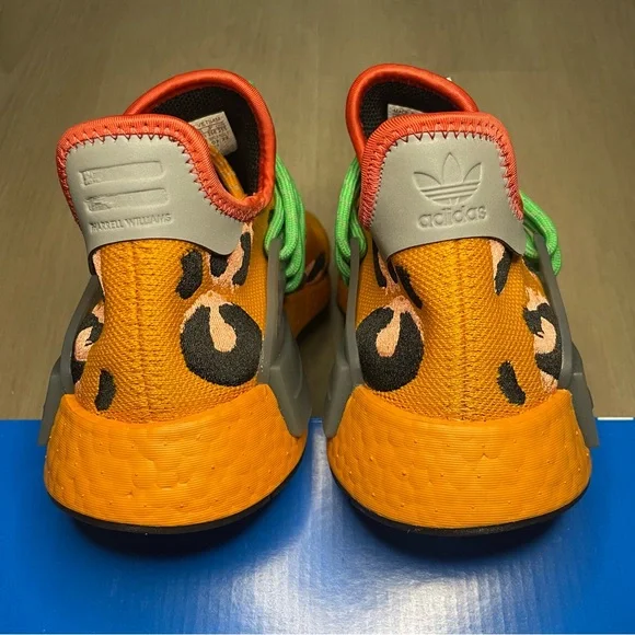 Adidas x Pharrell NMD Human Race (Animal Print) “Focus Orange” - Picture 5 of 7